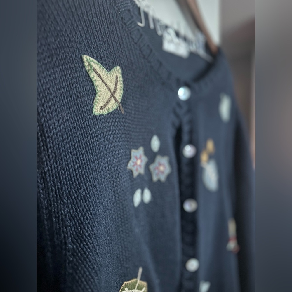 oversized vintage knit cardigan - Picture 6 of 10
